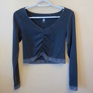 Pacsun Me To We Martina Lace Long Sleeve T-Shirt